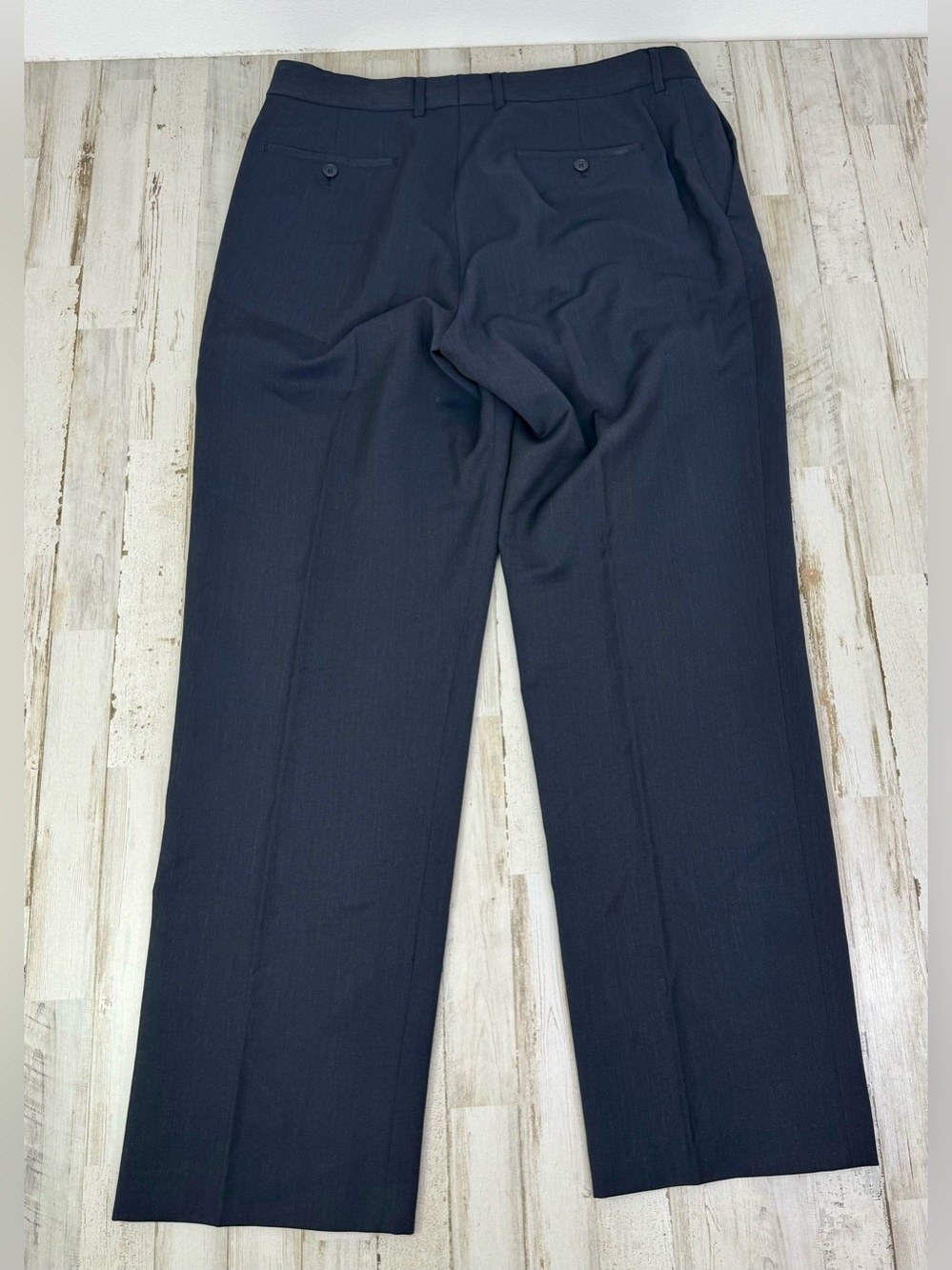 J.Crew Pants Mens 35x32 Navy Blue Wool Dress Suit Trouser - Picture 8 of 10